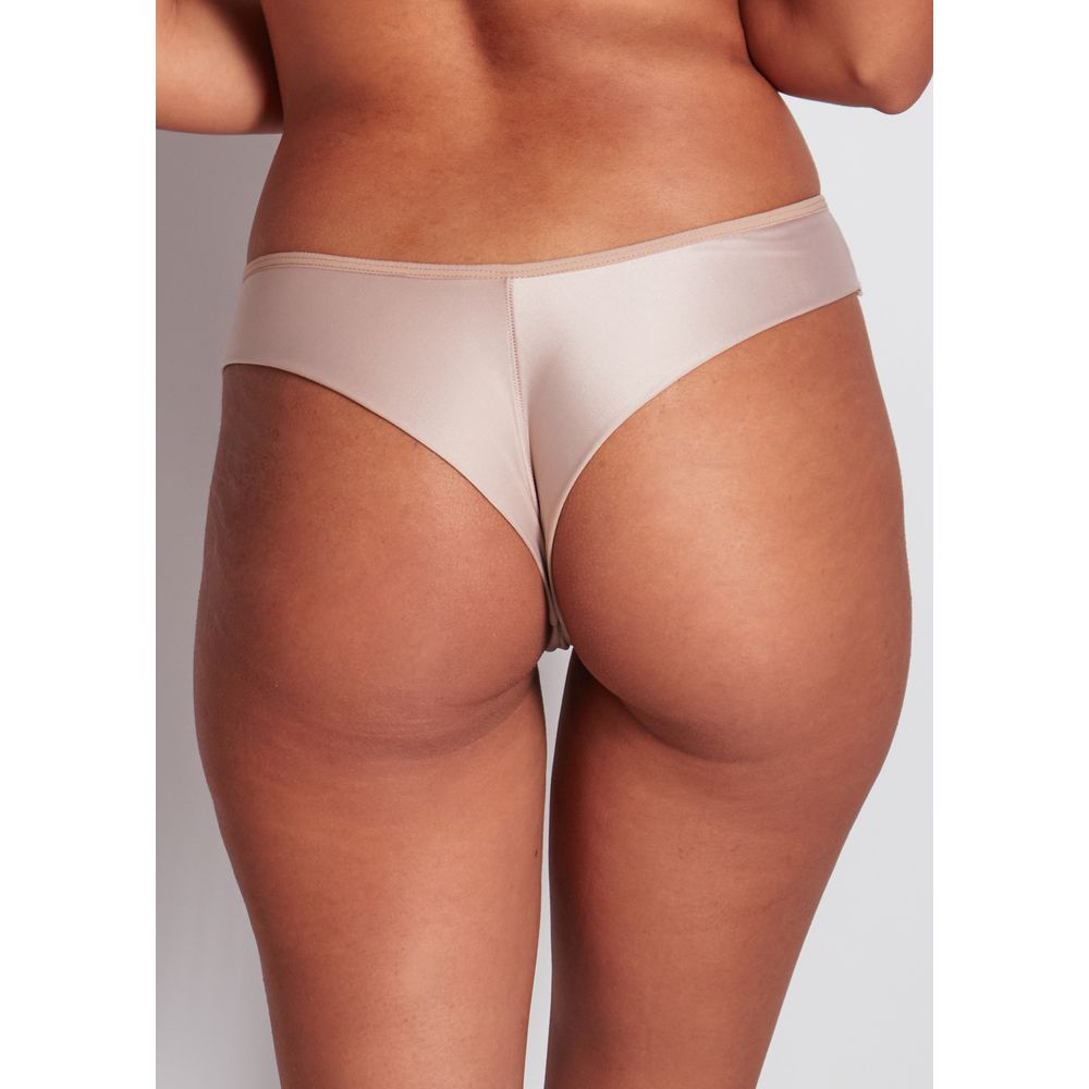 Calça Fio Em Microfibra E Renda Milano BEIGE FONCÉ