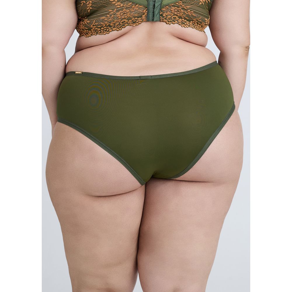 Calcinha Cintura Alta Em Microfibra E Renda Bicolor Plus Size Carol

 VERDE FLORESTA
