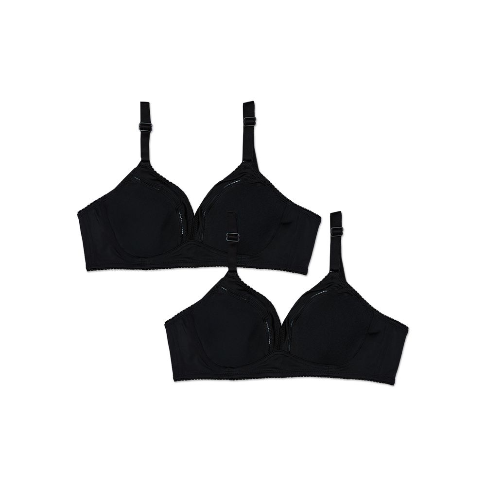 KIT 2 SUTIÃS COBERTURA TOTAL ELEGANCE PRETO