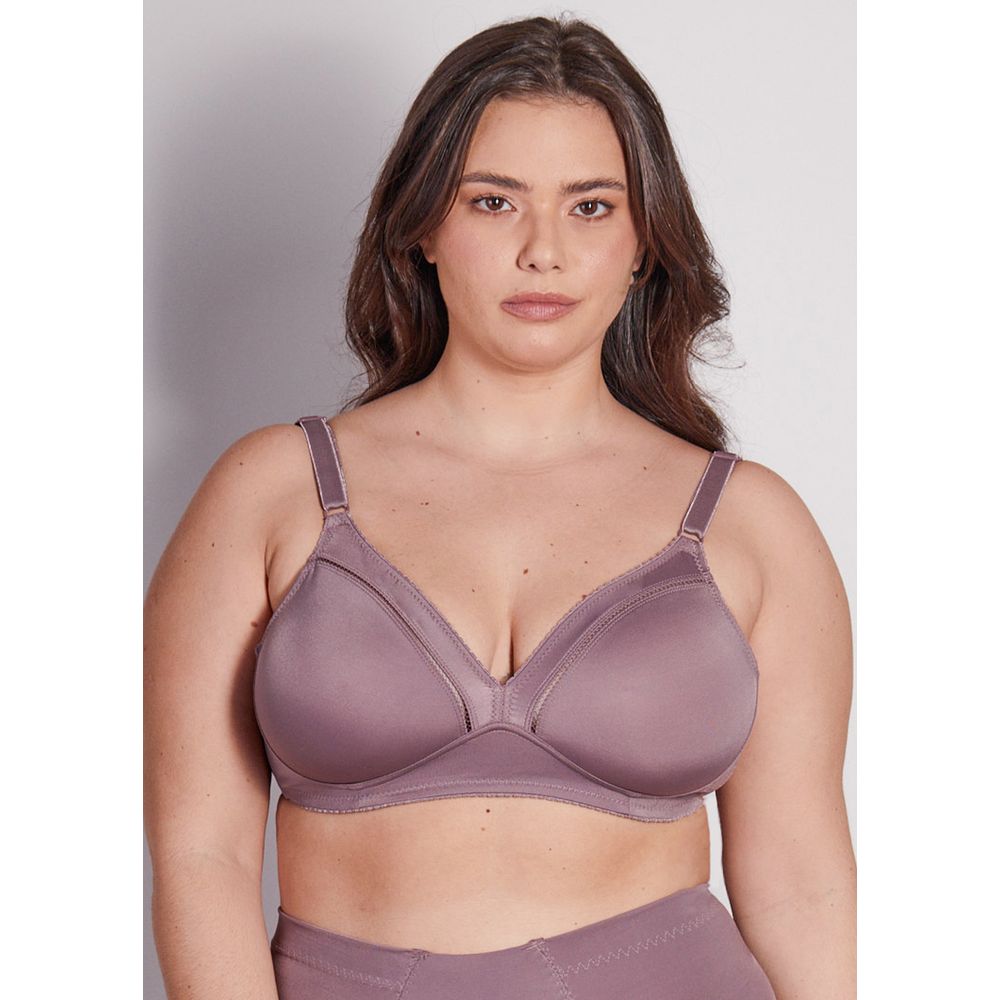 KIT 2 SUTIÃS COBERTURA TOTAL ELEGANCE BERINJELA