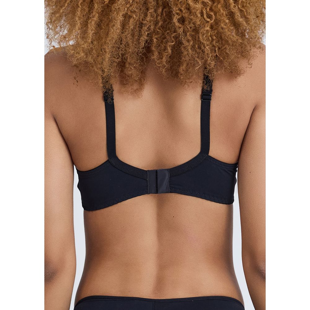 Sutiã Balconet Com Aro Sem Bojo em Microfibra e Renda Milano
 PRETO