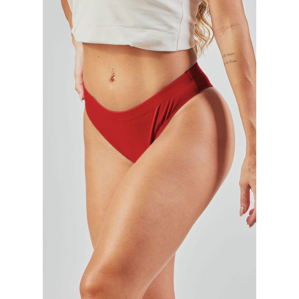 Calcinha Biquíni Média em Viscose Linha Femmina by Duloren
 VERMELHO