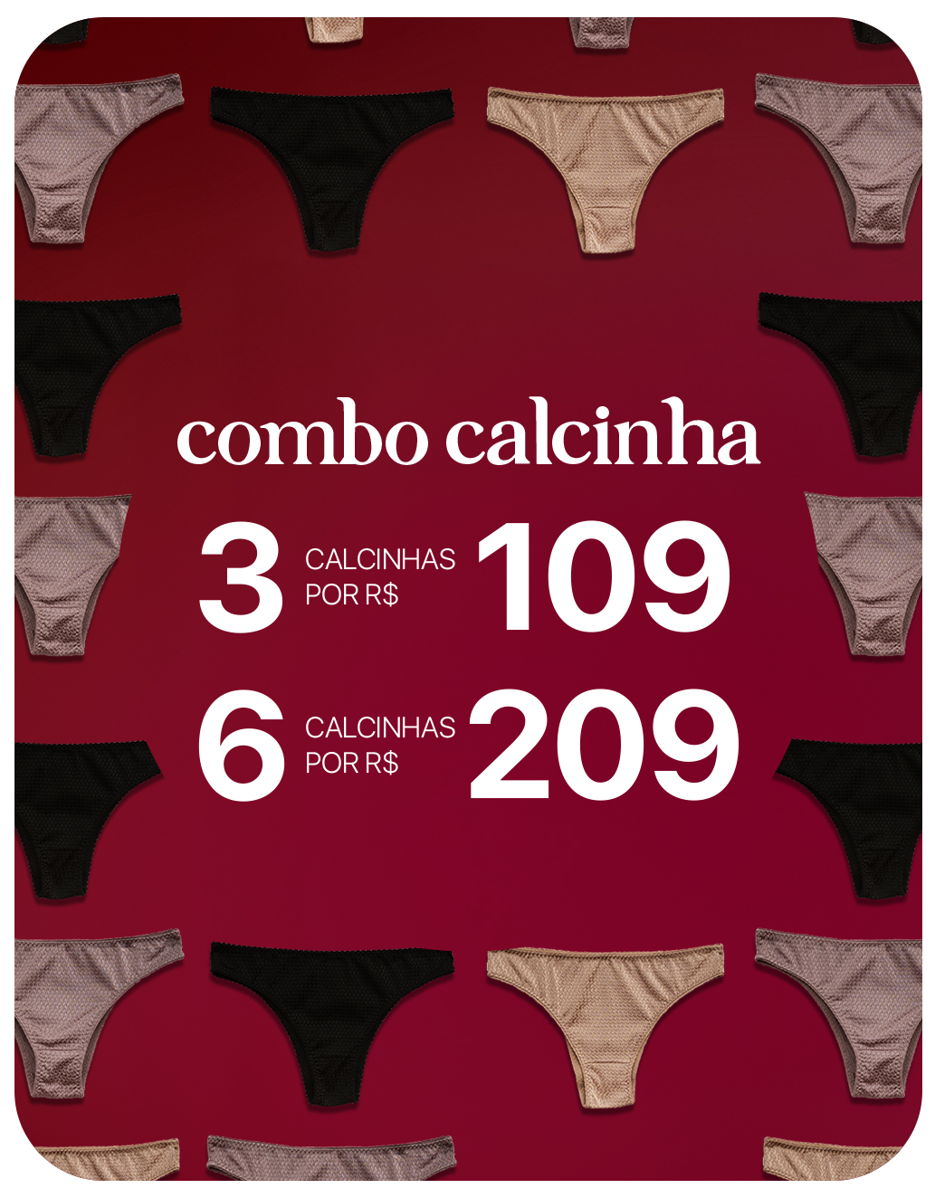 Combo Calcinha 